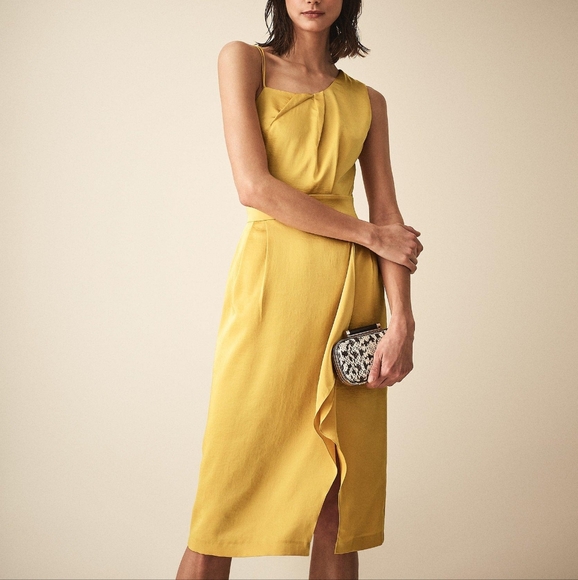 NWT REISS | Sara Satin Cocktail Dress - Picture 3 of 8